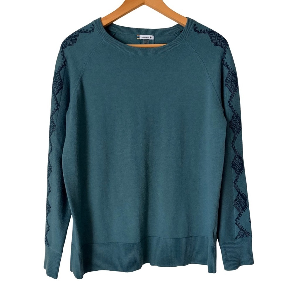SmartWool Shadow Pine Needlepoint Crew Neck Sweater, Medium